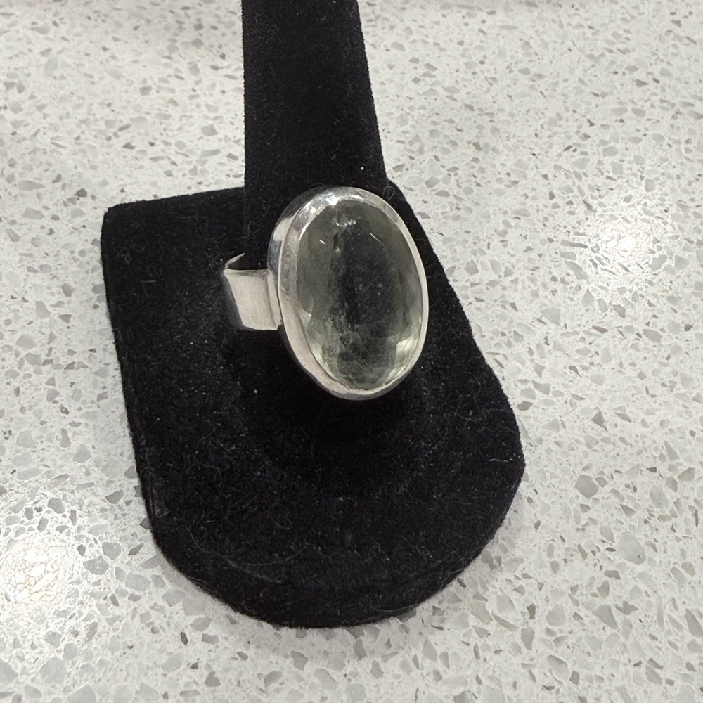Green Amethyst Ring